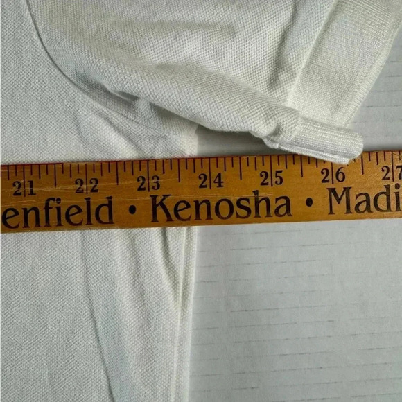 Chaps Mens White Size XL Short Sleeve Collared Polo Shirt Fishbone Print - Picture 4 of 11